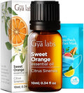 Gya Labs Sweet Orange Essential Oil For Diffuser & Eucalyptus Essential Oil For Diffuser Set - Aromatherapy Grade Essential Oils Set - 2X0.34 Fl Oz - Gya Labs