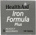 HealthAid Iron Formula Plus - 100 Vegetarian Tablets