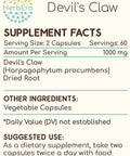 HerbEra Devil's Claw 120 Capsules, 500 mg, Devil's Claw (Harpagophytum Procumbens) Dried Root (120 Capsules)