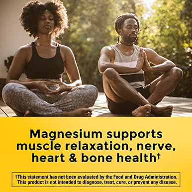 Nature Made Magnesium Complex With Vitamin D And Zinc Supplements, Magnesium Supplement For Muscle, Nerve, Heart & Bone Support With Vitamin D3 & Zinc For Immune Support, 60 Capsules, 30 Day Supply