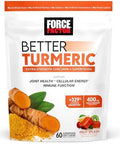 Force Factor Better Turmeric Joint Support Supplement For Extra Strength Joint Health & Smarter Greens Superfood Chews Greens And Superfoods With Probiotics Antioxidants
