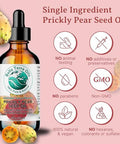 Bella Terra Oils - Prickly Pear Oil 4 Oz - Extracted From Cactus Pear Enriched With Omega-6 Vitamin K Experience The Opulence Of Nature