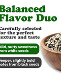 Food to Live Tuxedo Sesame Seeds, 2 Pounds - Black and White Sesame Seed Mix, Ideal for Sushi, Rice, Salad, and Poke Bowls, Vegan, Kosher, Bulk