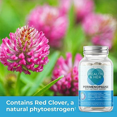 Health & Her Perimenopause Supplement For Women The Uk'S No.1 Perimenopause Supplement Multinutrient Wellbeing Support For Early Stage Of Menopause Vegan Gluten Non Gmo (60 Ct 1 Month)