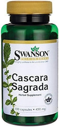 Swanson Cascara Sagrada - Herbal Supplement Promoting Colon Care & Overall Digestive Health - Soothes The GI Tract & Supports Regular Bowel Movements - (100 Capsules 450mg Each)