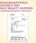 NatureS Way Alive Hair Skin and Nails Premium Gummies Beauty Formula With Collagen Biotin Vitamins C and E Strawberry Flavored 60 Gummies