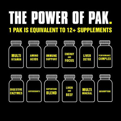 Animal Pak Vitamin Pack With Creatine Chews Multivitamin Amino Acids And Minerals For Sports Nutrition Strength Endurance And Recovery