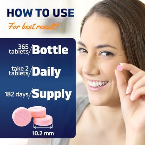 Vitamatic Vitamin B12 5000 mcg 365 Fast Dissolve Tablets Berry Flavor Supports Energy Production and Nervous System Health NonGMO GlutenFree