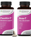 Lifeseasons Pausitivit With Beaut Menopause Support Supplement Powerful Relief For Hot Flashes Hormone Imbalance & Night Sweats Nourishes Tissue Sage Chasteberry Soy Isoflavones