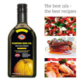 Pumpkin Seed Oil 11.83 OZ - Pure Extra Virgin Unrefined Cold Pressed Vegetable Oil for Cooking