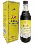 Fusion Select 500ml Chinese Black Vinegar - Authentic Chinkiang Black Vinegar for Cooking, Sauces, Dressings - Zero Artificial Color & Flavors - Aged for 3 years - Kitchen Condiments & Ingredients