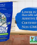 Celtic Sea Salt Light Grey 1 Pound Resealable Bag Additive- Delicious Sea Salt Perfect for Cooking Baking and More - Gluten- Non-GMO Verified her and Paleo-Friendly