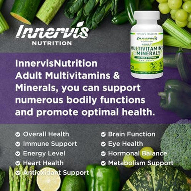 Adult Multivitamins & Minerals For Men And Women Immune Support Antioxidant Overall Health 120 Softgels Supplement