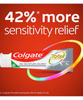 Colgate Total Toothpaste With Stannous Fluoride And Zinc Multi Benefit Toothpaste With Sensitivity Relief And Cavity Protection Deep Clean 4.8 Ounce (4 Pack)