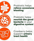 Align Women'S Health Prebiotic + Probiotic With Cranberry For Feminine Health Help Nourish & Add Good Bacteria For Digestive Health 50 Gummies