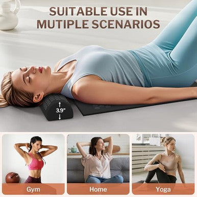 Homlyns Heated Acupuncture Mat - 6 Heat Levels With 2 Hours Auto Off And 4 Adjustable Time Settings Heating Acupressure Mat Full Body Massage Relieve Stress And Improve Sleep Black
