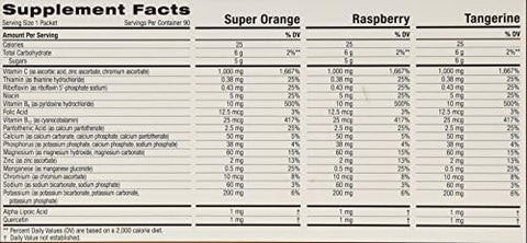 EmergenC Vitamin C 1000Mg 90 Packets 3 Variety Cartons Net Wt 29.1 Ounce (828G)