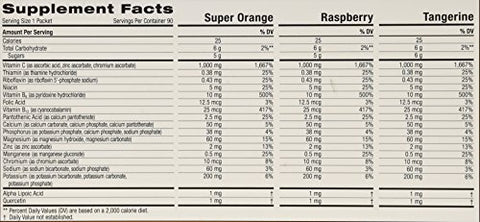 Emergen-C Vitamin C 1000Mg 90 Packets 3 Variety Cartons Net Wt 29.1 Ounce (828G)