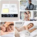 Gannyfer White Noise Sound Machine With Dual Alarm Clock - Soft Night Light 41 Non Looping Sounds Usb Port Charger 3 Timers Memory Function 31 Adjustable Volume Sleep Sound Machine For Adult & Home Bedroom