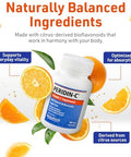 PeridinC Vitamin C Supplement with Citrus Bioflavonoids Daily Antioxidant Support Gentle SugarFree GlutenFree Formula EasytoSwallow Tablets 100 Count