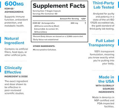 Legion Ksm66 Ashwagandha Root Extract Ashwagandha Root Powder Supplement To Improve Your Mood Sleep & Athletic Performance Extra Strength Ashwagandha Root Extract (60 Servings)