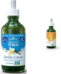 Sweetleaf Stevia Sweetener Drops Bundle - Vanilla Creme and Valencia Orange Flavors 4 Oz and 2 Oz