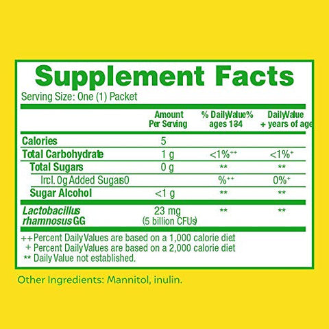 Culturelle Kids Purely Probiotics Packets Daily Supplement & Kids Chewable Daily Probiotic For Kids