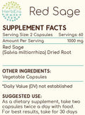 HerbEra Red Sage 120 Capsules, 1000 mg, Red Sage (Dan Shen, Salvia Miltiorrhiza) Dried Root (120 Capsules)