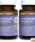 Dailynouri Daily Nouri Menopause Probiotic Supports Hormonal Balance Estrogen Hot Flashes Night Sweats Bloating & Gut Health 3 Clinically Studied Strains + Resveratrol & Vegan Omega Oil 30Day Supply