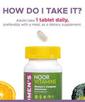 Noor Vitamins Halal Womens Multivitamin & Mineral I Once Daily Vitamin Supplement
