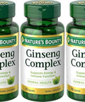 Nature's Bounty Ginseng Complex Herbal Health Capsules 75 Ea ( ) Pack Of 3