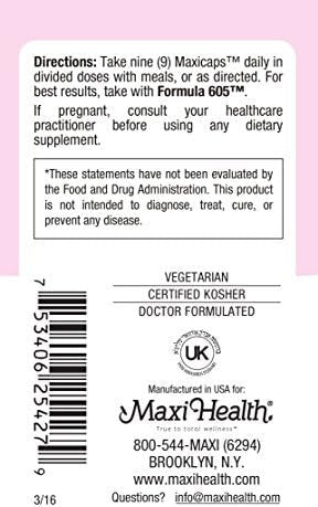 Maxi Health Lactation Pure & More - Mom's Favorite - Nursing Support - 270 Capsules - Kosher (LPM)