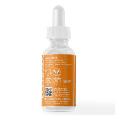 LilyAna Naturals Vitamin C Serum for Face Face Serum with Hyaluronic Acid and Vitamin E Anti Aging Serum Reduces Age Spots and Sun Damage Promotes Collagen and Elastin 1oz