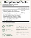Micro Ingredients Maca Root Capsules For Women & Men 5000Mg 240 Veggie Capsules With Ashwagandha Red Black Yellow Maca Root Panax Ginseng Tongkat Ali & Black Pepper