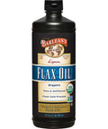 Barlean's Organic Lignan Flaxseed Oil Liquid Supplement From Cold Pressed Flax Seeds 7 230 Mg Ala Omega-3 Fatty Acids Cold Press Flax Seeds For Joint & Heart Health 32 Oz
