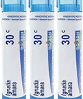 Boiron Ignatia Amara 30C Homeopathic Medicine For Apprehension Hypersensitivity To Stress Pack Of 3 (240 Pellets)