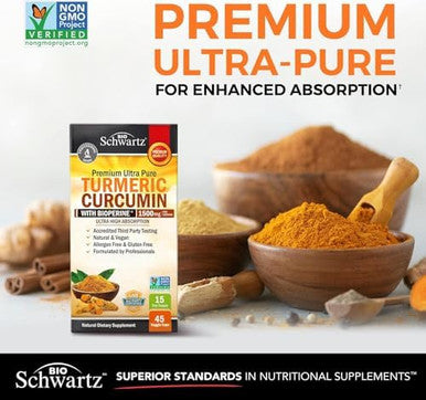 Extra Strength Ashwagandha Capsules (2 Month Supply) Plus Turmeric Curcumin With Black Pepper Extract 1500Mg Complex (Trial Size)
