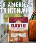DAVID All Natural Pumpkin Seeds, 5 oz. (Pack of 12)