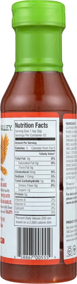Sky Valley - Sauce Sv Sriracha - Case of 6-14.5 Fz