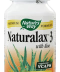 Nature's Way Nurturalax 3 with Aloe 100 Vegetarian Capsules