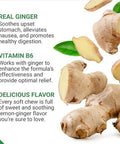 Force Factor Ginger Chews For Nausea Relief Motion Sickness And Morning Sickness Ginger Supplement With Vitamin B6 For Digestive Support Nongmo Honey Lemon Ginger Flavor 60 Soft Chews