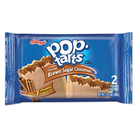 Kellogg's 31131 Pop Tarts, Frosted Brown Sugar Cinnamon, 3.52oz, 2/Pack, 6 Packs/Box