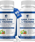 Lukaree Gaba Supplements 750Mg With L Theanine 5Htp Ashwagandha Lemon Balm Ginkgo Biloba Omega3 10 In 1 Gaba Calm Capsules For Sleep Relaxation Focus Mood Support Cortisol Balance 2 Pack