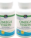 Nordic Naturals Omega Vision Lemon 60 Soft Gels Pack Of 21460 Mg Omega3 + Floraglo Lutein & Zeaxanthin Eye Health Brain Health Antioxidant Support Nongmo 60 Total Servings