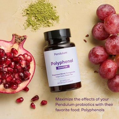 Pendulum Glp-1 Probiotic (30 Capsules, 1-Pack) And Polyphenol Booster (60 Capsules, 1-Pack)