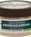 Himalaya 100% Usda Organic Ashwagandha Root Powder Herbal Supplement Supports Relaxation Stress Relief Energy Occasional Sleeplessness Nongmo Vegan Flavorless 4 Oz 45 Day Supply