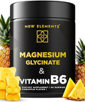 Elements Magnesium Glycinate Gummies 500Mg With Vitamin B6 100Mg For Adults And Kids - High Absorption Non-Gmo No Gluten Stress Relief Sleep & Relaxation Muscle & Heart Support Natural & Vegan