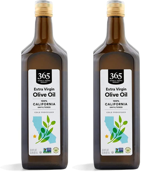 365 by Whole Foods Market, Unfiltered Extra Virgin California Olive Oil, 33.8 Fl Oz