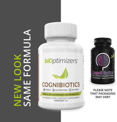 Cognibiotics Probiotic Brain Supplement - Helps Support Mood Enhancement, Better Focus, Memory, Mental Clarity - 60 Capsules