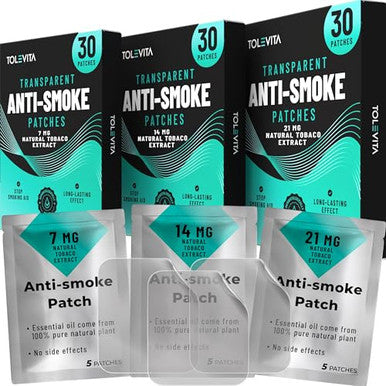 Tolevita Anti Herbal Patches Transparent 7plus14plus 21 Mgquit To Help Reduce Cravingsherbal Stop Aid For A Healthier Lifestyle 30 Patches